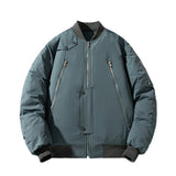 Men's Vintage Jackets Spring Baseball Suit Men's Solid Color Flight Suit