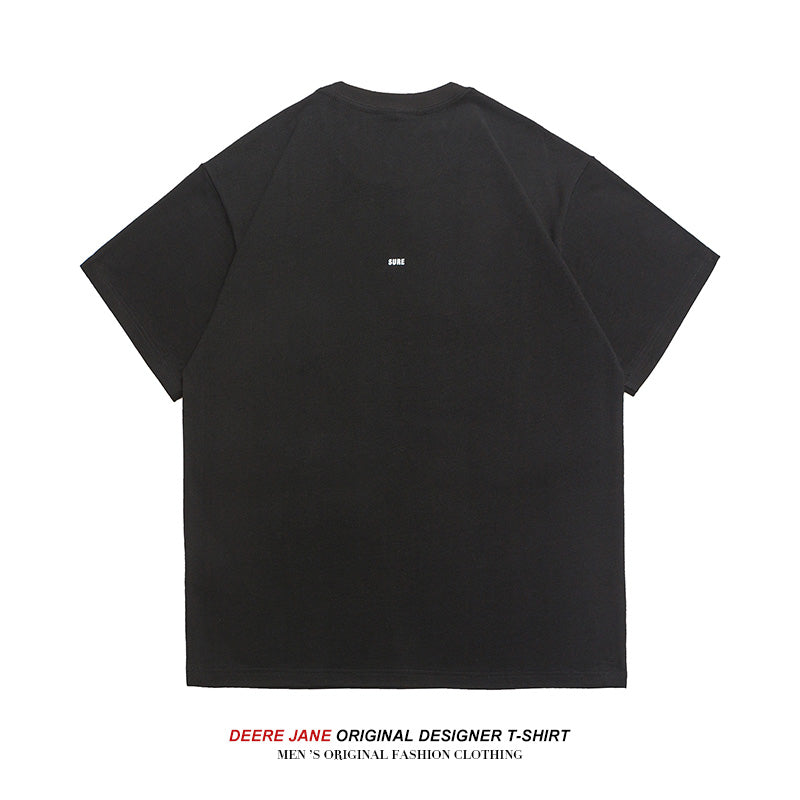 Men T-Shirts Loose All-Match Casual Short-Sleeved T-shirt Male Half Sleeve