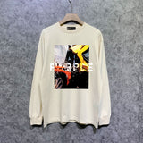 Purple Brand Long Sleeve T-Shirt Fashion Loose Long Sleeve Top