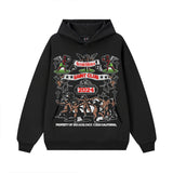 Vintage Hoodie print hooded sweater crew neck