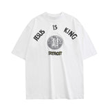 Jesus Is King T Shirt Kanye Jesus Is King Printed round Neck Loose Men's and Women's Short Sleeve T-shirt