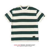 Men's T-shirt Summer Stripes Short-Sleeved T-shirt Men's Loose Couple
