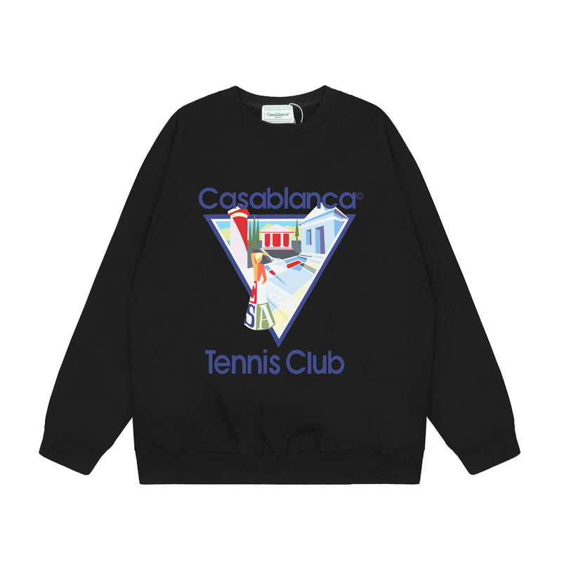 Casablanca Long sleeve T-shirt Print Crew neck Casual