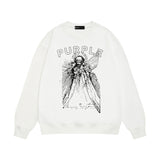 Purple Brand Sweatshirt Loose Crew Neck Sweater
