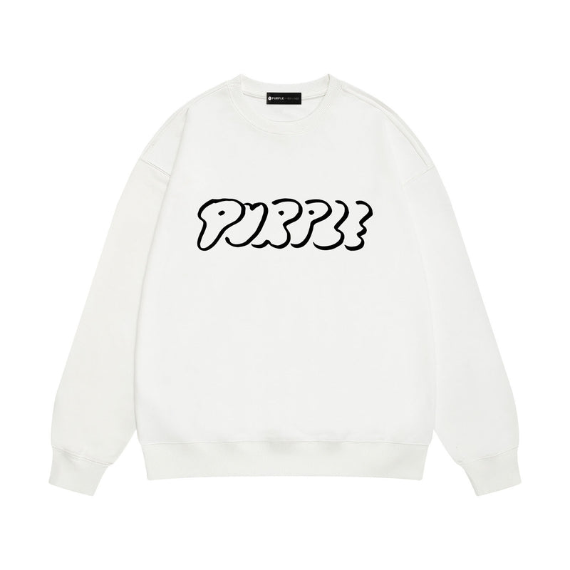 Purple Brand Sweatshirt Loose Crew Neck Sweater
