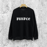 Purple Brand Sweatshirt Loose Crew Neck Sweater