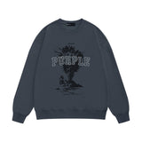 Purple Brand Sweatshirt Loose Crew Neck Sweater