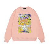 Purple Brand Sweatshirt Loose Crew Neck Sweater