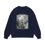Purple Brand Sweatshirt Loose Crew Neck Sweater