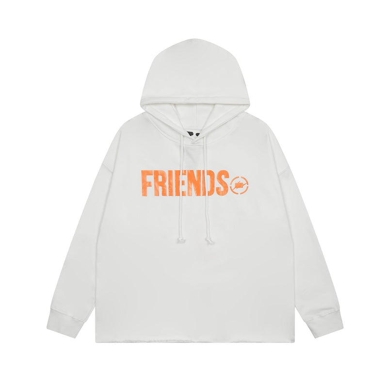 Vlone Hoodie Autumn and Winter Lightning Big V Letter