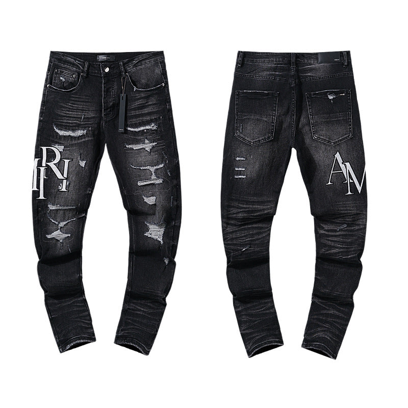 Amiri Jeans Trendy Casual Ripped Jeans