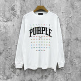 Purple Brand Long Sleeve T-Shirt Fashion Loose Long Sleeve Top