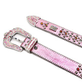 Hip-hop punk rhinestone belt crown pattern