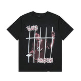 Vlone T Shirts Summer Short Sleeve European and American Women's Personalized Printed Popular T-shirt