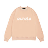 Purple Brand Sweatshirt Loose Crew Neck Sweater