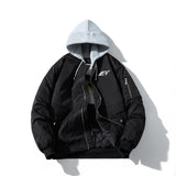 Mens Vintage Jackets Padded Jacket Autumn/Winter Embroidery Flying Suit Cotton Suit