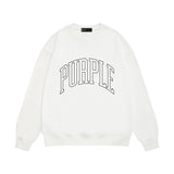 Purple Brand Sweatshirt Loose Crew Neck Sweater