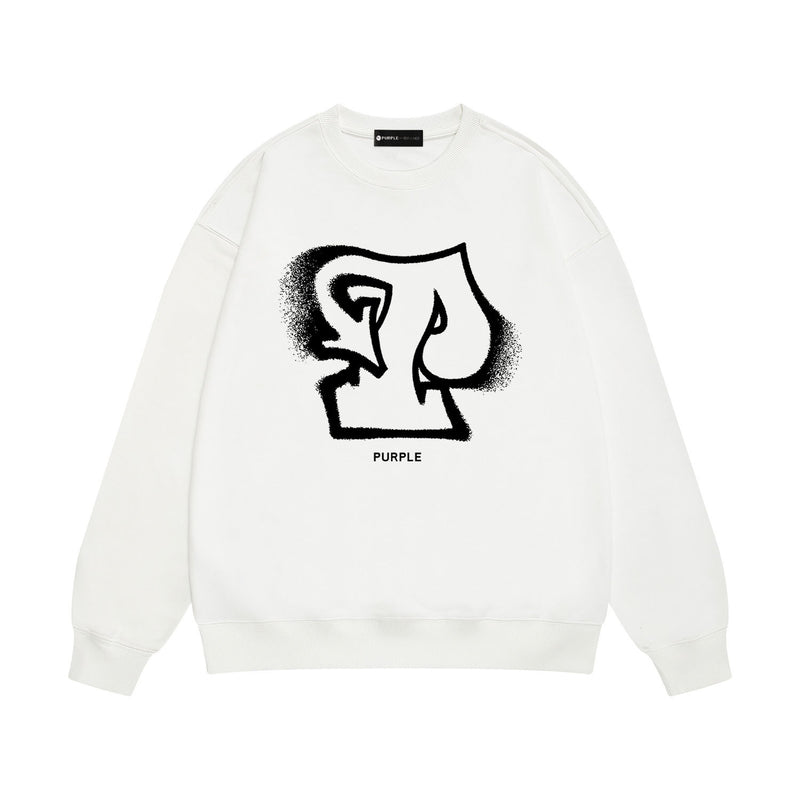 Purple Brand Sweatshirt Loose Crew Neck Sweater