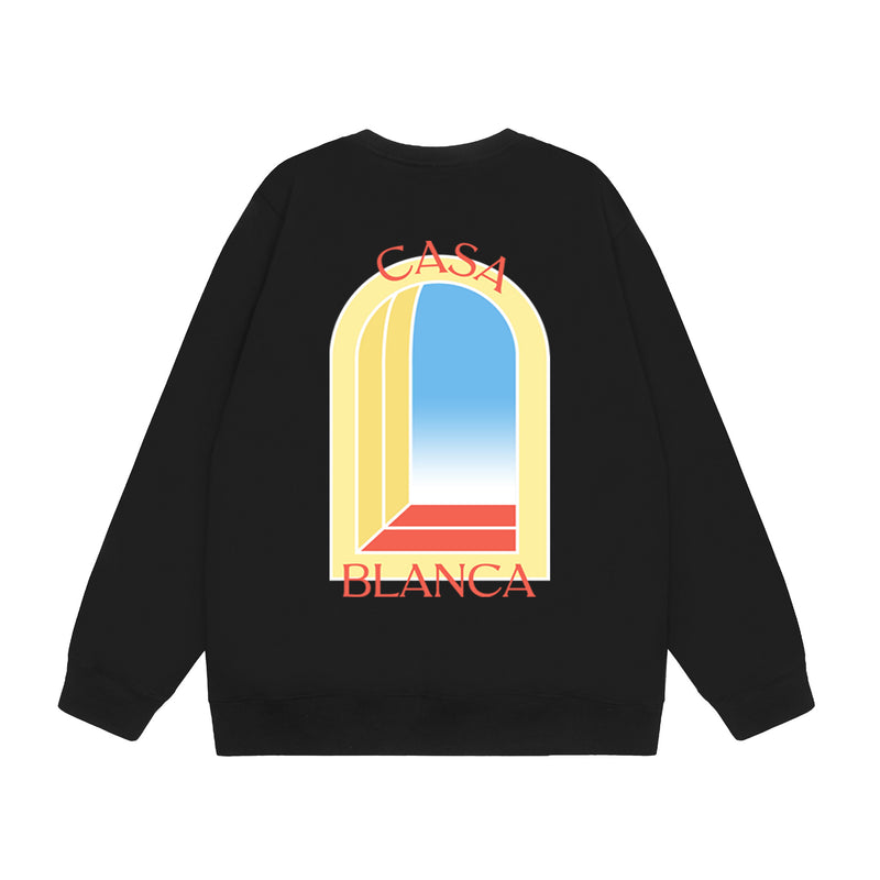 Casablanca Sweatshirts Crew neck sweater autumn and winter print men and women