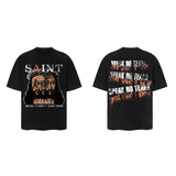 Men Vintage T-Shirts Saint Michael Tee Saint Tears