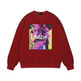 Purple Brand Sweatshirt Loose Crew Neck Sweater