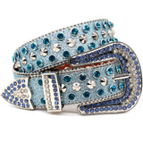 Hip-hop punk rhinestone belt punk style