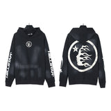 HS JacketsHS Hoodie & Pants Wash Old Vintage Men's and Women's Loose Casual Sweater Sweatpants