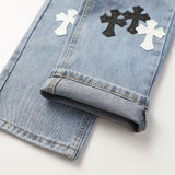 CHH Chrome Hearts Jeans Unisex Casual Loose Jeans