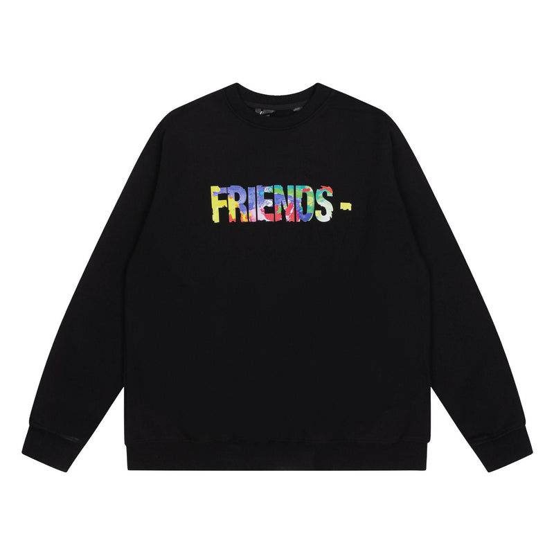 Vlone Sweatshirts Autumn and Winter Colorful Letter Prints