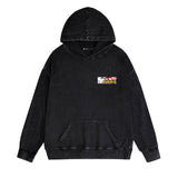 Purple Brand Distressed Hoodie Fashion Old Loose Hooded Sweater