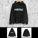 Purple Brand Distressed Hoodie Fashion Old Loose Hooded Sweater