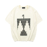 Fog Essentials T Shirts Spring Summer FOG Indian Eagle Print Crew Neck Short Sleeves