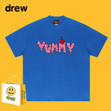 Drew T Shirts Short Sleeve English Printed T-shirt