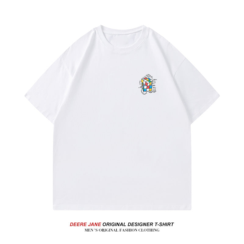 Men's T-Shirts Short-Sleeved T-shirt Men's Summer Loose All-Match Casual