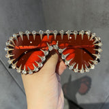 Trendy punk glasses funny sunshade