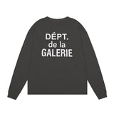 Gallery Dept Long Sleeve Shirt Alphabet Slogan Pocket Long Sleeve T-Shirt Bottom Shirt