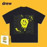 Drew T Shirts Short-Sleeved Clothes T-shirt Smiley Face Graffiti