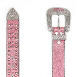 Hip-hop punk rhinestone belt easiest for matchins
