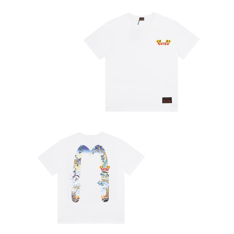 Evisu T Shirts Loose Versatile Casual T Shirts