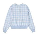 Ralph Lauren Knitted sweaters RL Pony Embroidered Checked Knitted Cardigan Crew Neck