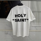 Mens T-shirts Saint Michael Thorn Jesus Print Vintage Short Sleeves