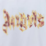 Palm Angels T Shirts Flame Letter Logo Short Sleeve T-Shirt