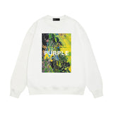 Purple Brand Sweatshirt Loose Crew Neck Sweater