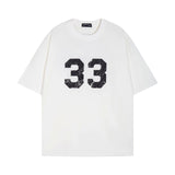 CHH Chrome Heart T Shirts Horseshoe Cross Print Short Sleeve T-Shirt