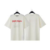 Palm Angels T-Shirts Comic Stream Lacquer Alphabet Short Sleeve T-Shirt