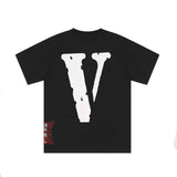 Vlone T Shirts Short Sleeve T-shirt Maychao Hip Hop Half Sleeve Couple