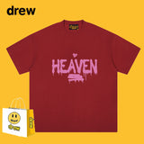 Drew T Shirts Smiley Face Letter Printing
