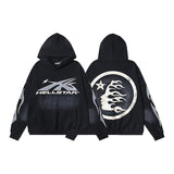 HS JacketsHS Hoodie & Pants Wash Old Vintage Men's and Women's Loose Casual Sweater Sweatpants