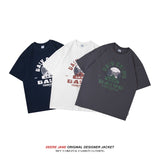 Men T-shirt Summer Cotton Short Sleeve T-shirt Men's Loose Half Sleeve