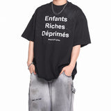 ERD T Shirts Loose Short Sleeve Vintage